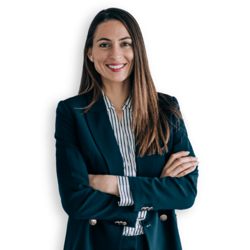 smiling woman posing