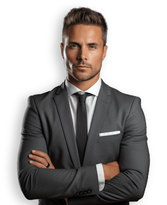 man business gray suit