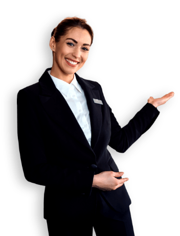 woman uniform reception