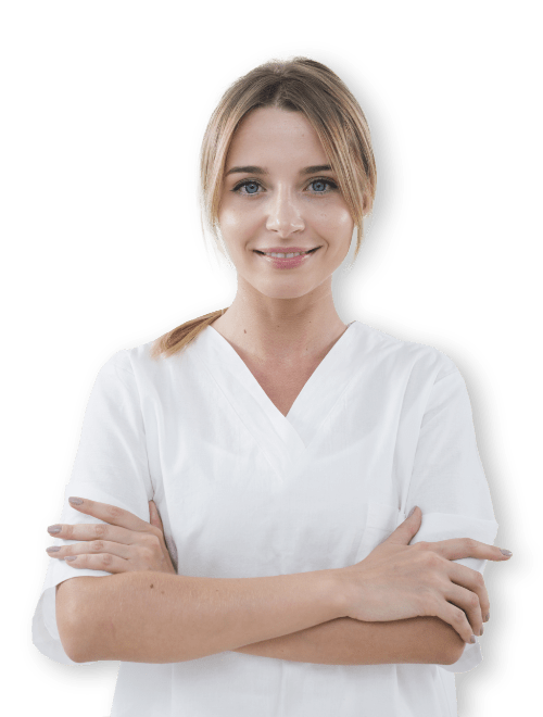 girl spa white uniform