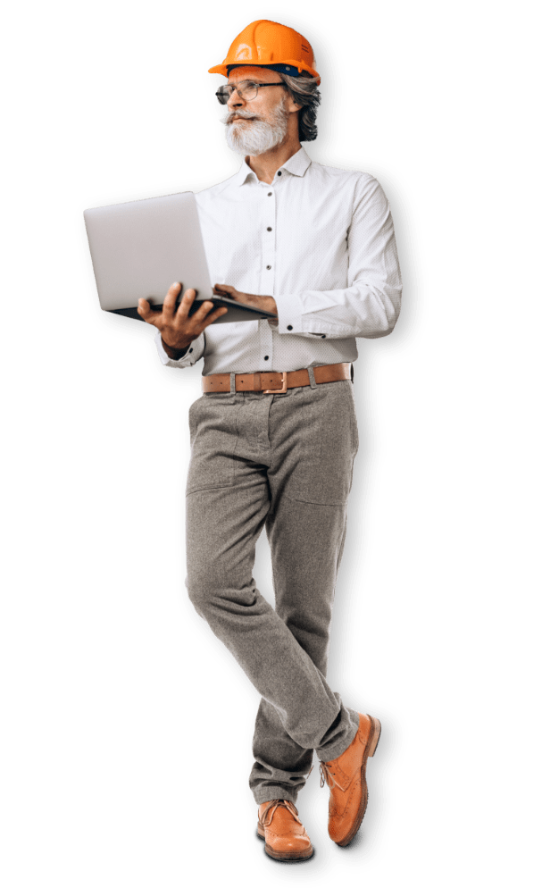 man with safety hat whole