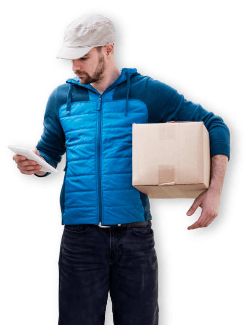 delivery boy box tablet