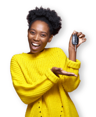 girl afro key yellow jumper