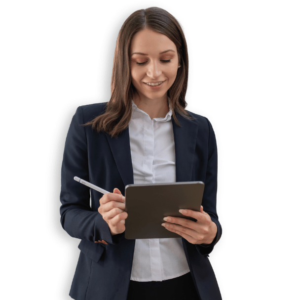 woman digital pen tablet