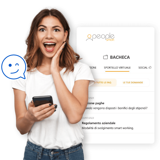 girl with smartphone