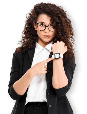 girl curly watch