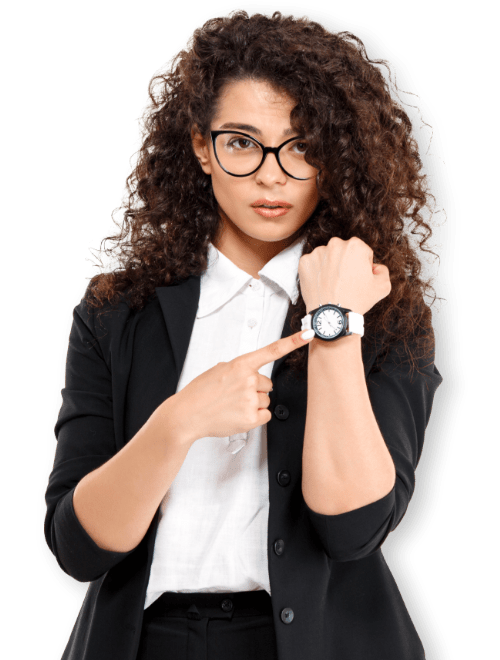girl curly watch