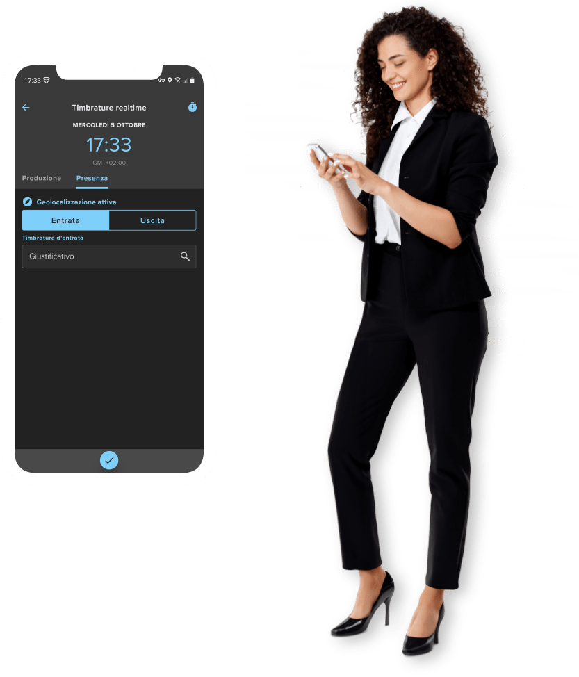 woman whole smartphone