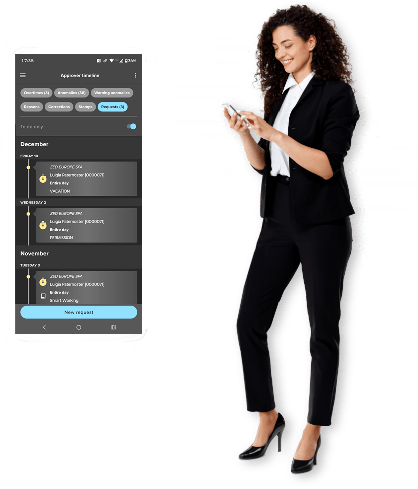 woman whole smartphone