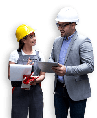 people with safety hat