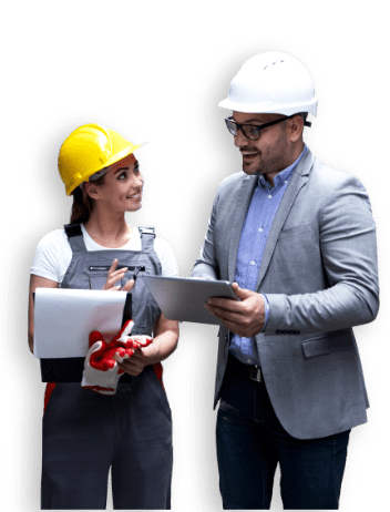 people with safety hat