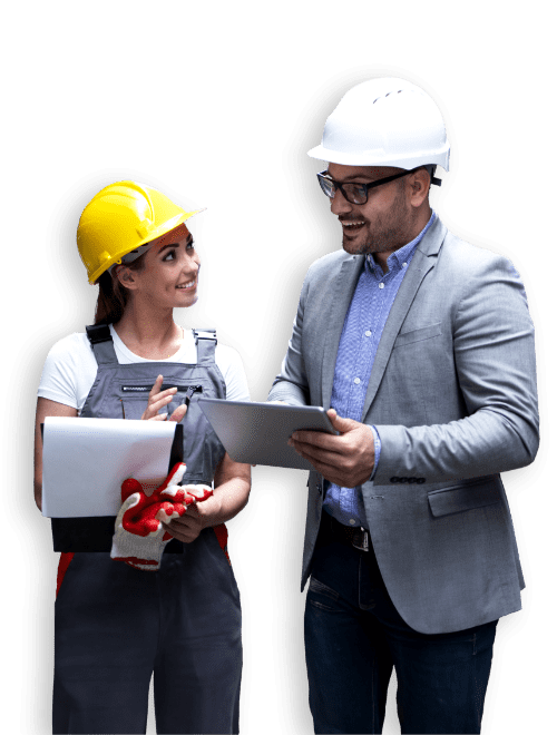 people with safety hat