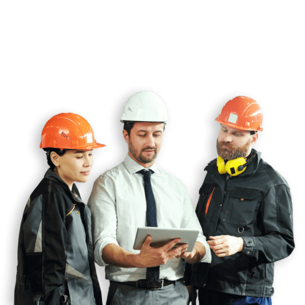 people with safety hat